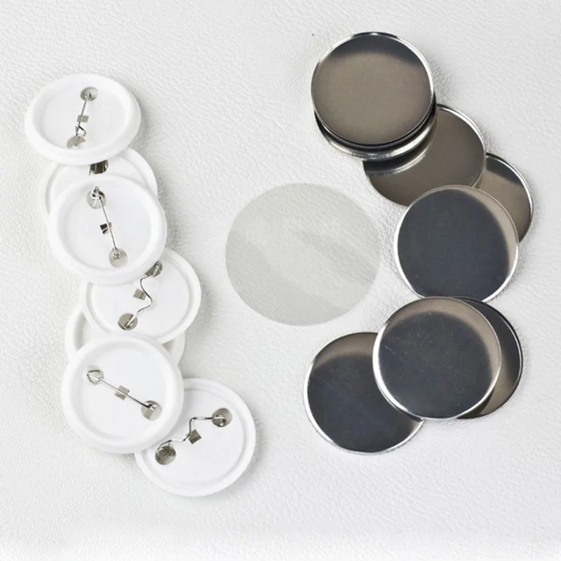 100Pcs/set Plastic Blank Badge - огляд і ціна Button Badge Blank