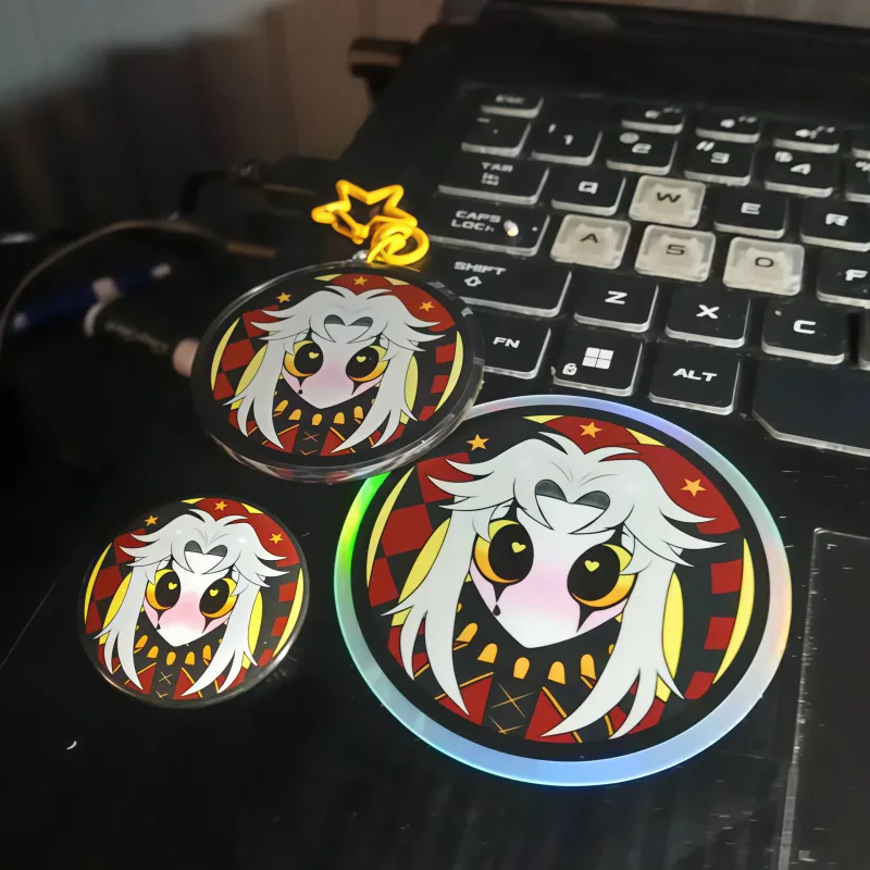 Cute Pierrot Clown Anime Merch - огляд і ціна Button Badge Blank