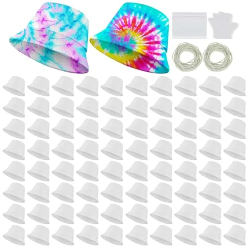 White cotton bucket hat for ti - огляд і ціна Hat Sublimation Blank