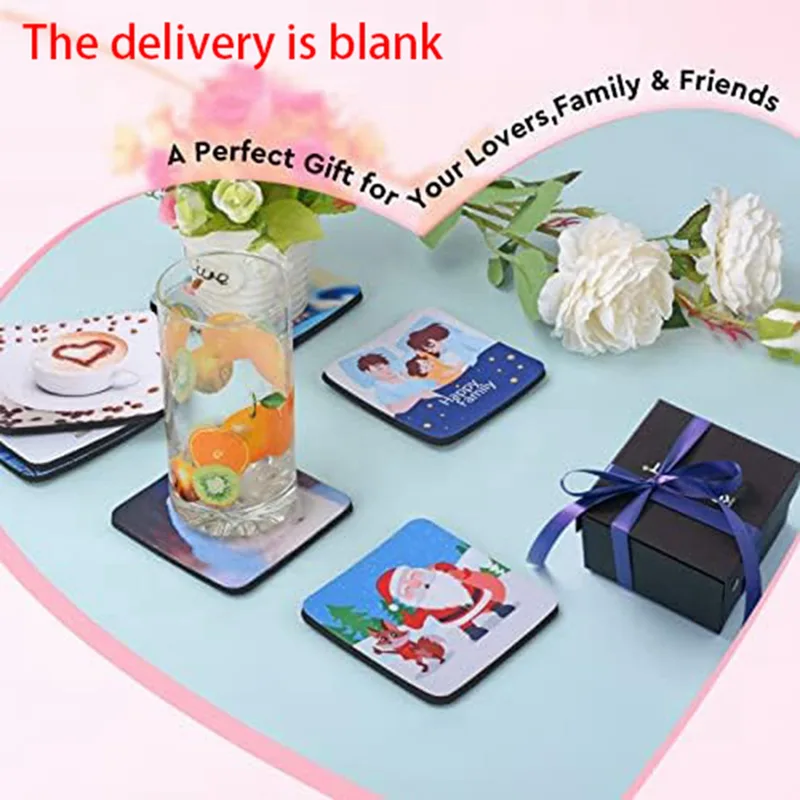 F-F 40PCS Square Sublimation B - огляд і ціна Coaster Sublimation Blank