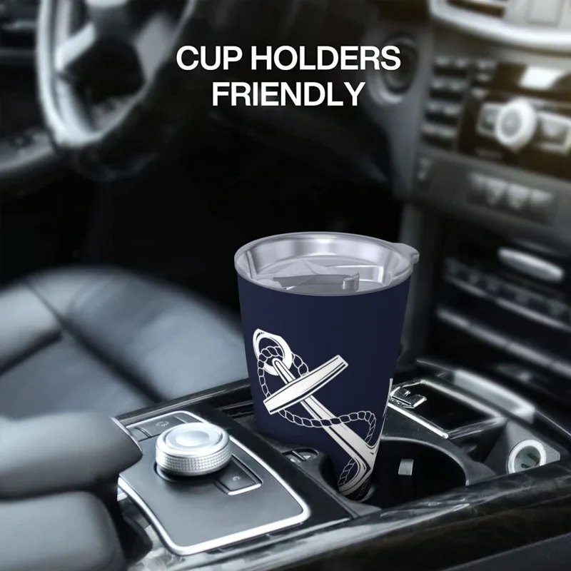 Anchor Nautical White & Navy S - огляд і ціна Tumbler 20Oz White