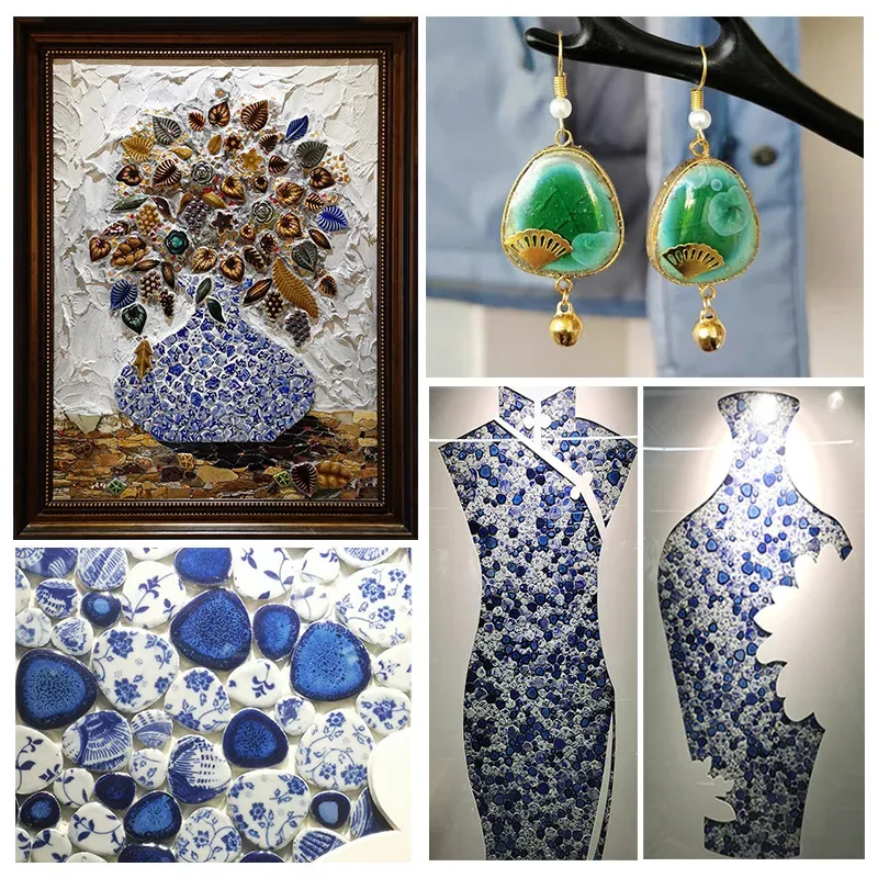 100g Oval Ceramic Mosaic Tiles - огляд і ціна Ceramic Tile Blank