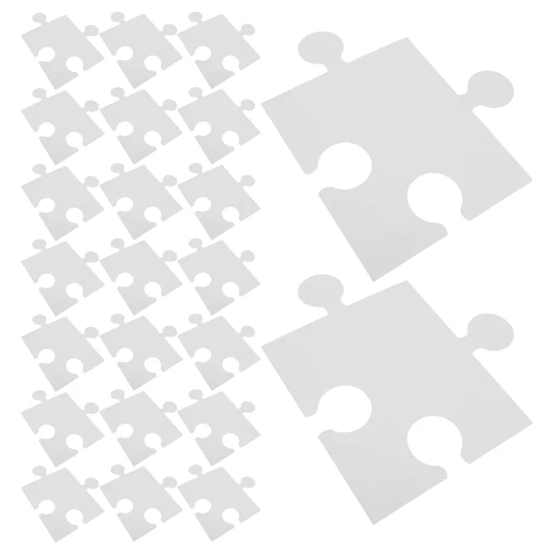60Pcs Large Blank White Puzzle - огляд і ціна Puzzle Blank White